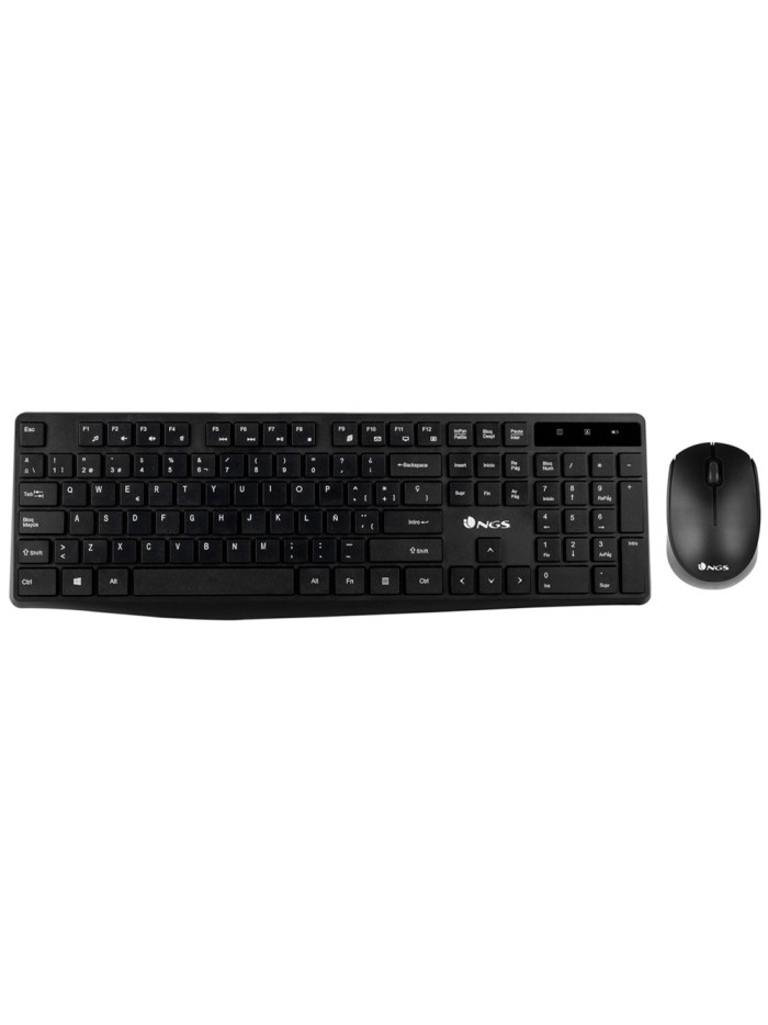 Set teclado y raton ngs allure multimedia inalambrico usb nano 2,4 ghz color negro Set teclado y raton ngs allure multimedia inalambrico usb nano 2,4 ghz color negro