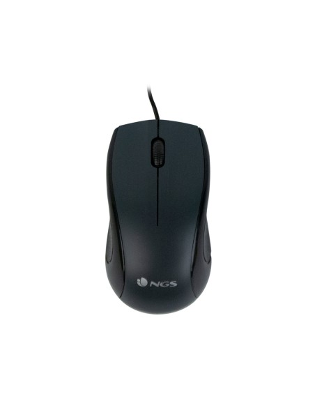 Raton ngs wired mist optico con cable 1000 dpi ambidiestros usb color negro
