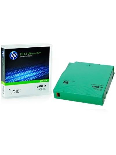 Cinta de datos ultrium 4 1.6tb rw/1000 paginas