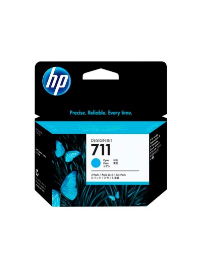 Ink-jet hp designjet t120/t520 cian n 711 pack 3/1000 paginas