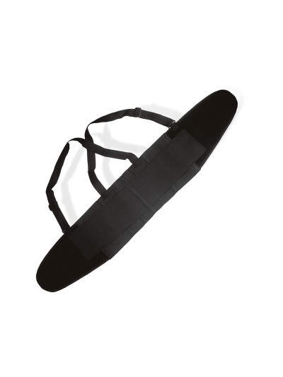 Cinturon antilumbago faru elastico con tirantes talla xl color negro