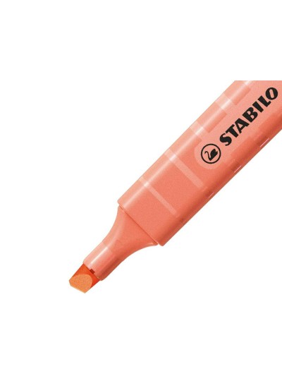 Rotulador stabilo fluorescente fino swing cool pastel coral meloso
