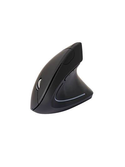 Raton q-connect optico inalambrico ergonomico vertical dpi 800/1200/1600 pilas aaa negro