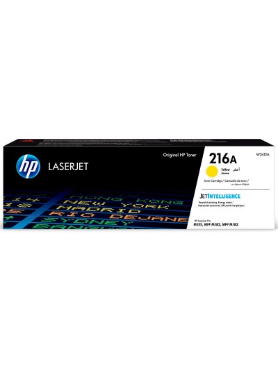 Toner hp 216a laserjet pro m155 / mfp m182n /mfp m183fw amarillo 850 paginas
