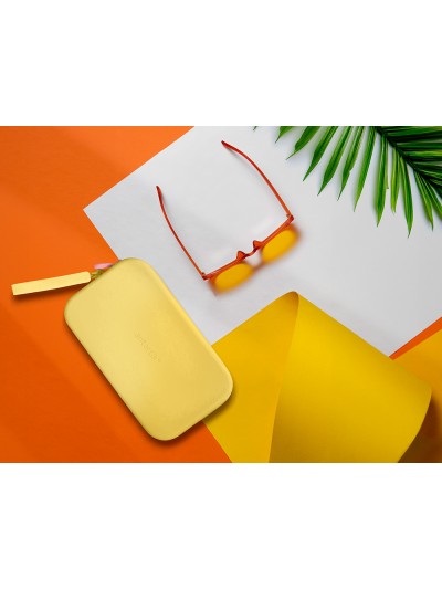 Estuche portatodo antartik tropical dive silicona soft rectangular 190x120x25 mm amarillo
