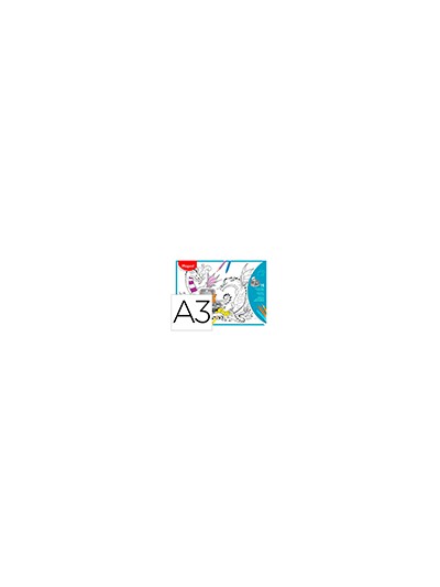 Mantel para colorear maped individual din a3 pack de 15 unidades surtidas