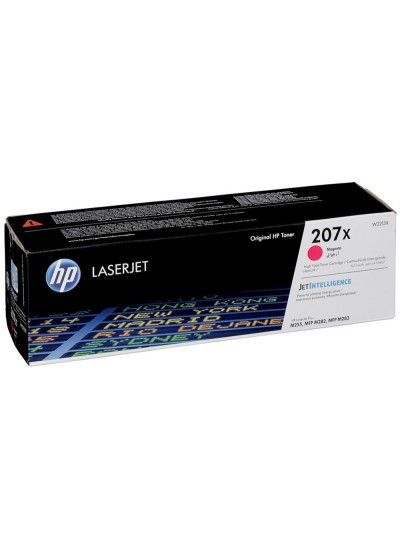 Toner hp 207x color laserjet pro m282nw / m283fdn / m283fdw magenta 2.450 paginas