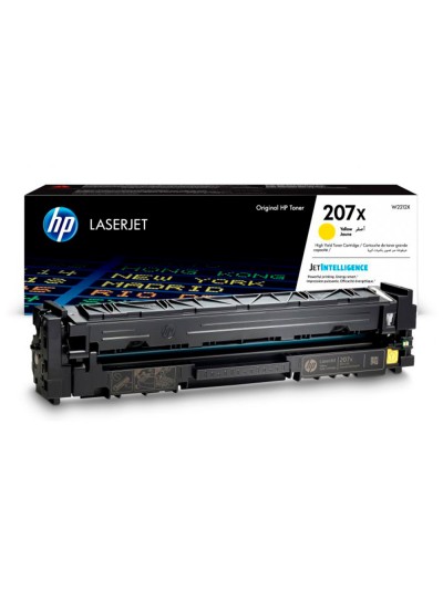 Toner hp 207x color laserjet pro m282nw / m283fdn / m283fdw amarillo 2.450 paginas