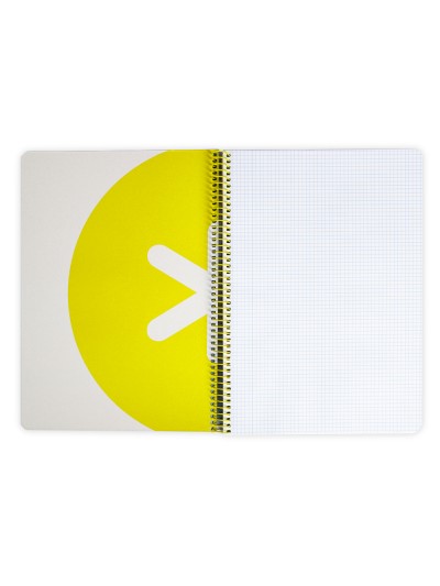Cuaderno espiral a4 antartik tapa dura 80h 90gr cuadro 4mm con margen color azul