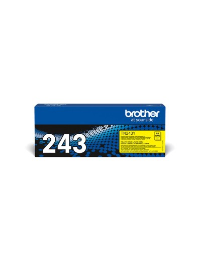 Toner brother tn243y dcp-l3510cdw / hl- l3270cdw / mfc-l3710cw amarillo 1000 paginas