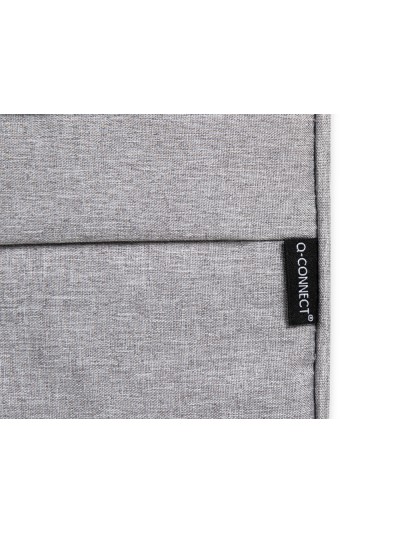 Funda para portatil q-connect 15,6/' con asas retractiles cremallera 3 bolsillos exteriores gris