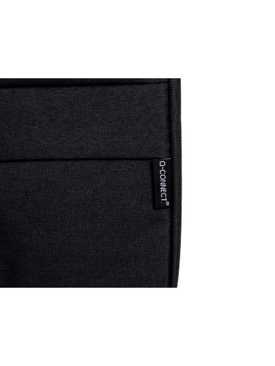 Funda para portatil q-connect 15,6/' con asas retractiles cremallera 3 bolsillos exteriores negro