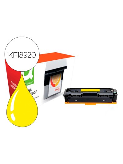 Toner compatible q-connect canon lbp611y i-sensys lbp610 amarillo alto rendimiento 2200 paginas