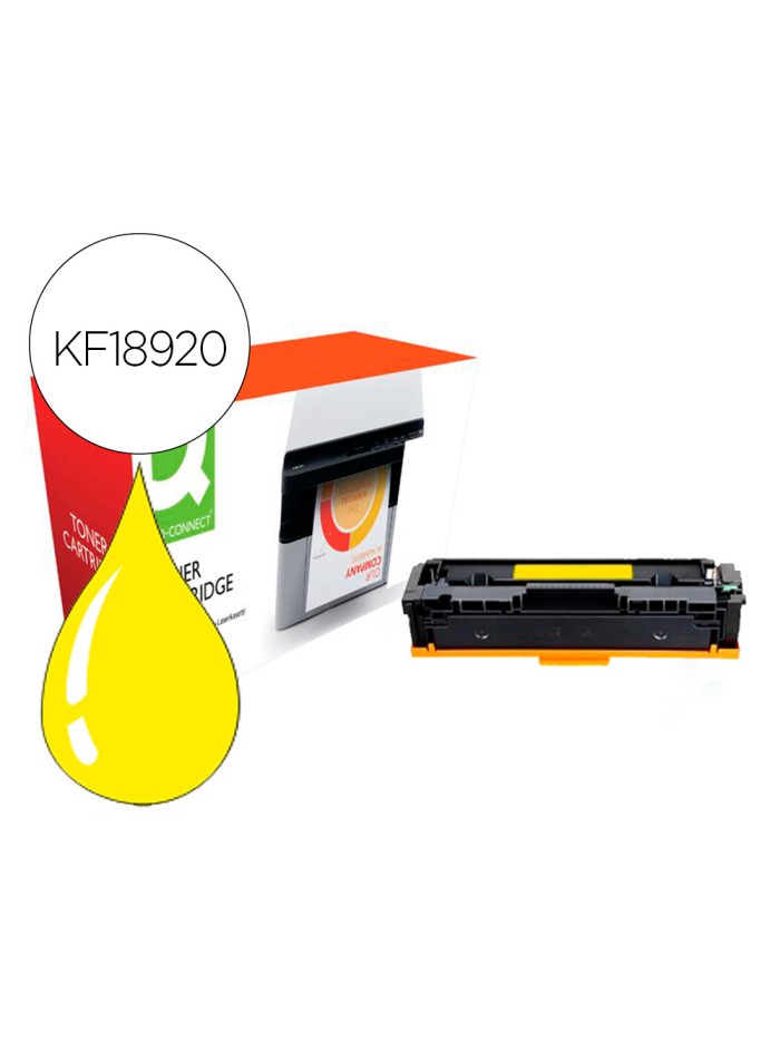 Toner compatible q-connect canon lbp611y i-sensys lbp610 amarillo alto rendimiento 2200 paginas Toner compatible q-connect canon lbp611y i-sensys lbp610 amarillo alto rendimiento 2200 paginas