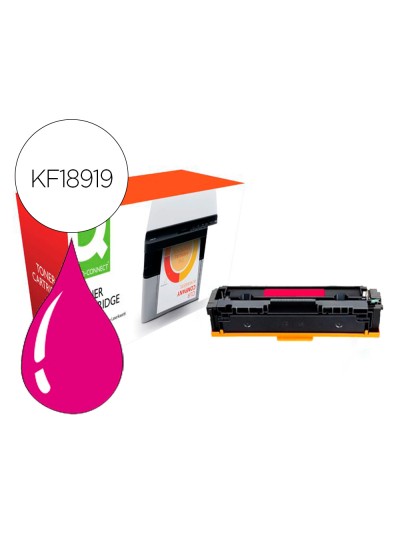 Toner compatible q-connect canon lbp611m i-sensys lbp610 magenta alto rendimiento 2200 paginas