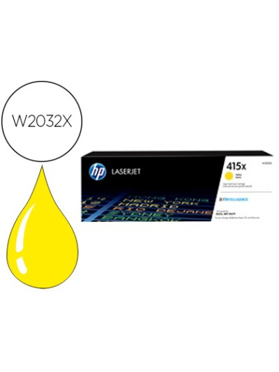 Toner hp 415x laser color m454 / mfp m479 amarillo 6000 paginas