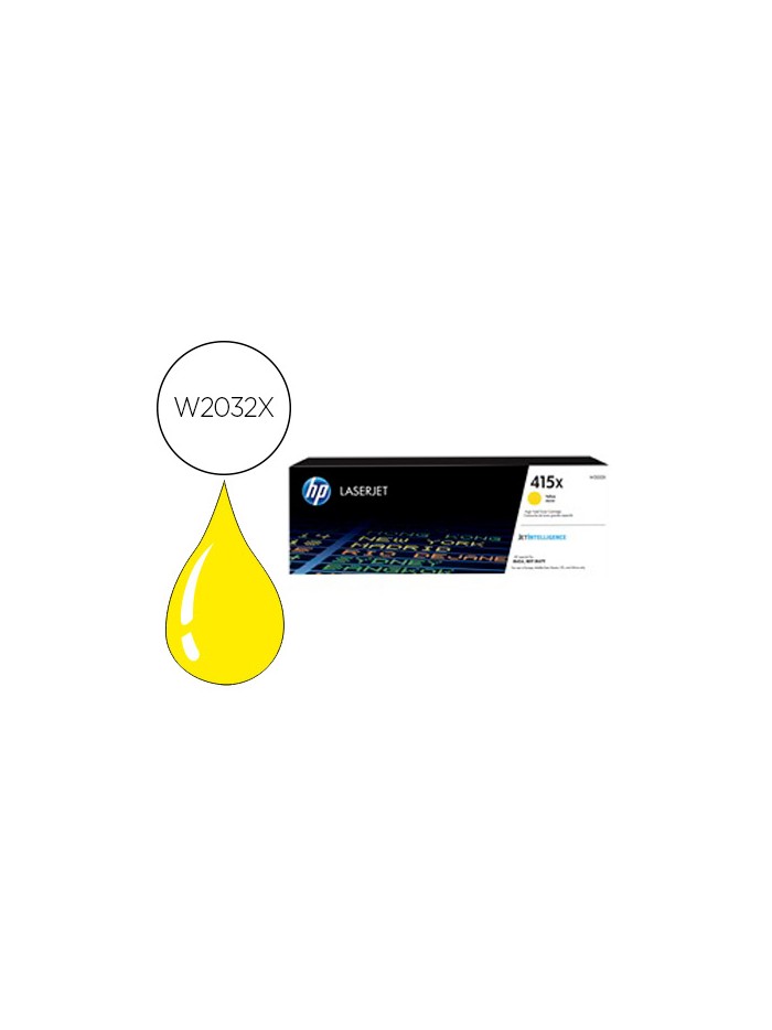 Toner hp 415x laser color m454 / mfp m479 amarillo 6000 paginas Toner hp 415x laser color m454 / mfp m479 amarillo 6000 paginas