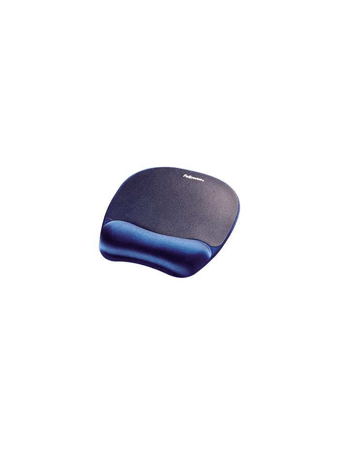 Alfombrilla para raton fellowes con reposamuñecas de espuma memory foam azul 230x196x20 mm Alfombrilla para raton fellowes con reposamuñecas de espuma memory foam azul 230x196x20 mm