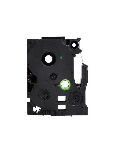 Cinta q-connect tze-631 amarillo-negro 12mm longitud 8 mt