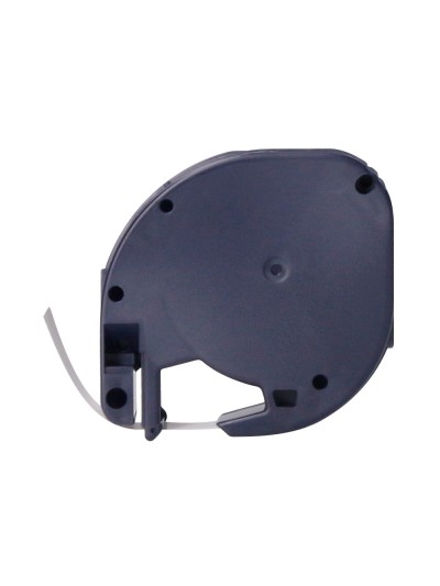 Cinta q-connect 12mm x 4mt negro-rojo cosmico para maquina letratag