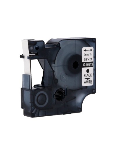 Cinta q-connect 1000 negro-blanco 9 mm x 7mt dymo