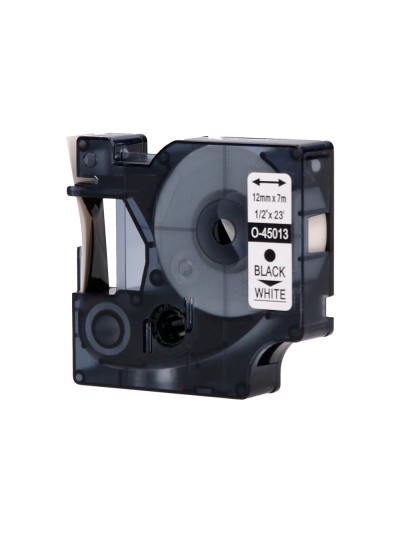 Cinta q-connect 1000 negro-blanco 12mm x 7mt dymo