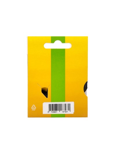 Cinta q-connect 1000 negro-blanco 12mm x 7mt dymo
