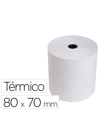 Rollo sumadora exacompta termico 80 mm x 70 mm 55 g/m2 sin bisfenol a