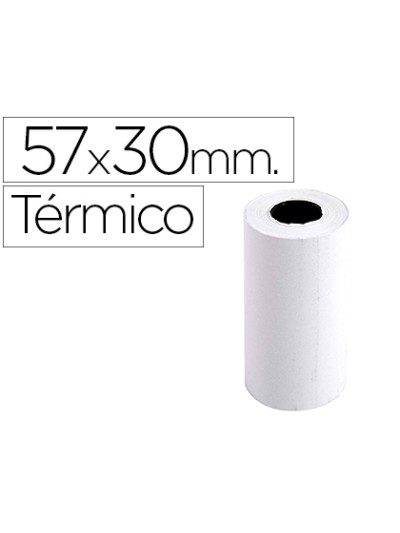 Rollo sumadora exacompta termico 57 mm x 30 mm 55 g/m2 sin bisfenol a