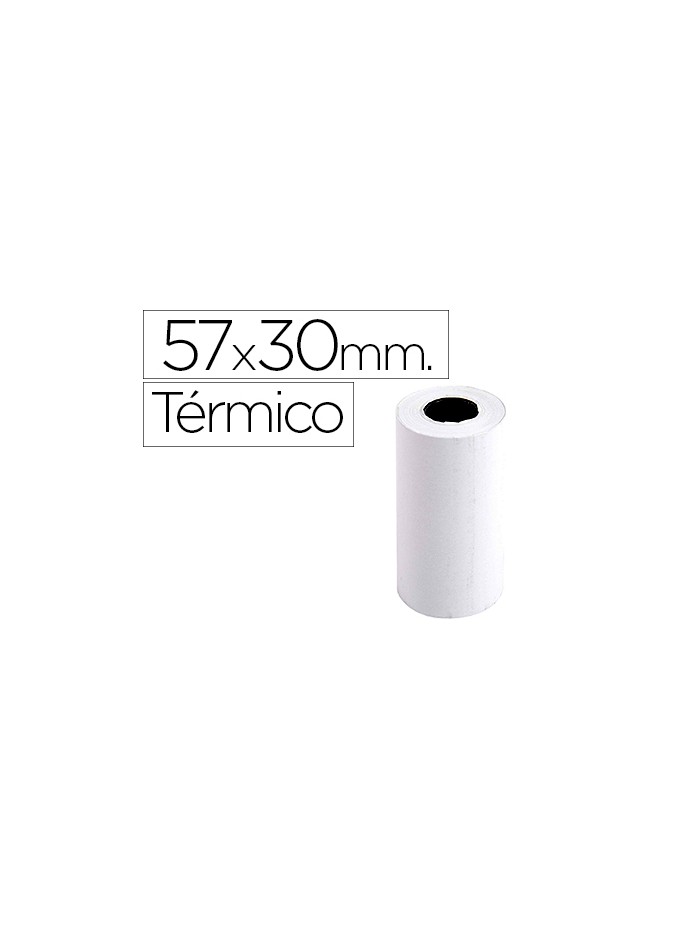 Rollo sumadora exacompta termico 57 mm x 30 mm 55 g/m2 sin bisfenol a Rollo sumadora exacompta termico 57 mm x 30 mm 55 g/m2 sin bisfenol a