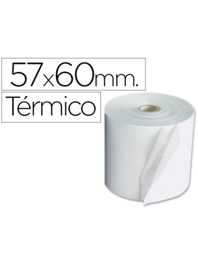 Rollo sumadora exacompta termico 57 mm x 60 mm 55 g/m2 sin bisfenol a