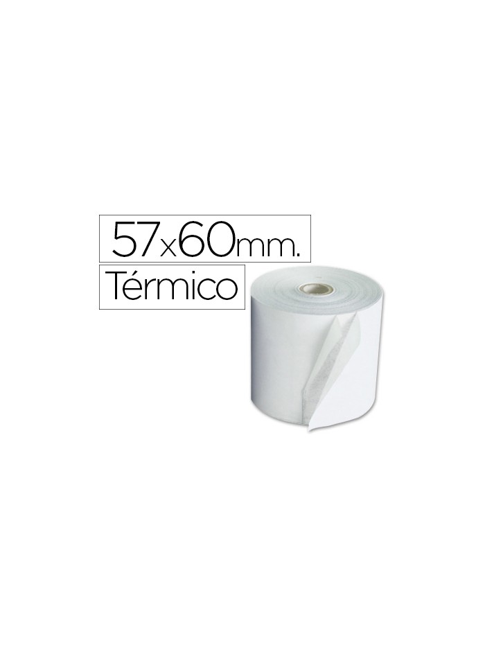 Rollo sumadora exacompta termico 57 mm x 60 mm 55 g/m2 sin bisfenol a Rollo sumadora exacompta termico 57 mm x 60 mm 55 g/m2 sin bisfenol a