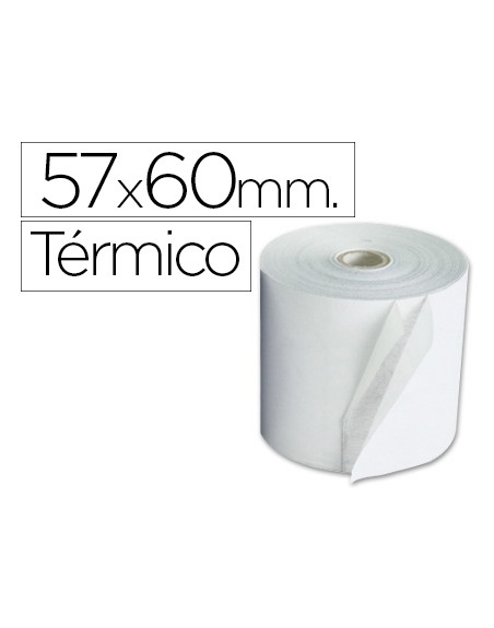 Rollo sumadora exacompta termico 57 mm x 60 mm 55 g/m2 sin bisfenol a