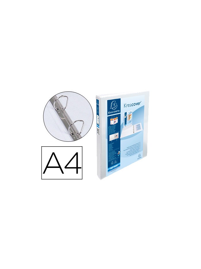 Carpeta exacompta canguro 2 anillas 16 mm din a4+ carton forrado polipropileno personalizable 3 bolsillos Carpeta exacompta canguro 2 anillas 16 mm din a4+ carton forrado polipropileno personalizable 3 bolsillos