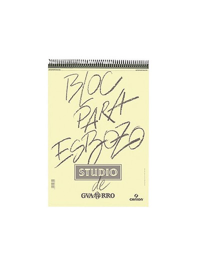 Bloc dibujo esbozo canson din a4 microperforado 21x29,7 cm 100 hojas grano fino 90 gr/m2