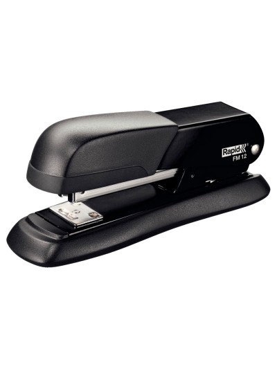 Grapadora rapid fm12 metalica color negro capacidad 25 hojas usa grapas 24/6 y 26/6