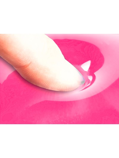 Alfombrilla para raton q-connect reposamuñecas de gel pvc color rosa 210x245x20 mm