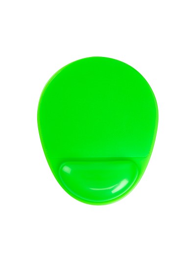 Alfombrilla para raton q-connect reposamuñecas de gel pvc color verde 210x245x20 mm