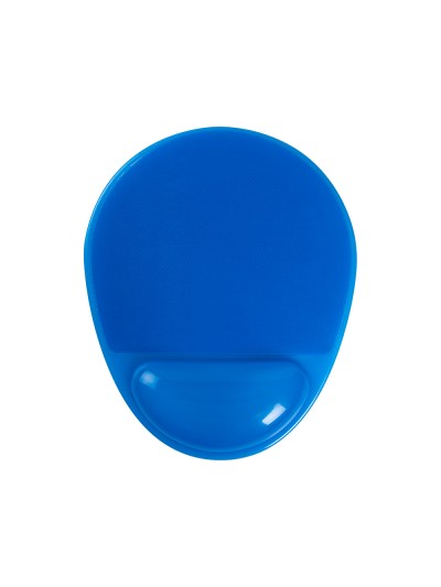 Alfombrilla para raton q-connect reposamuñecas de gel pvc color azul 210x245x20 mm
