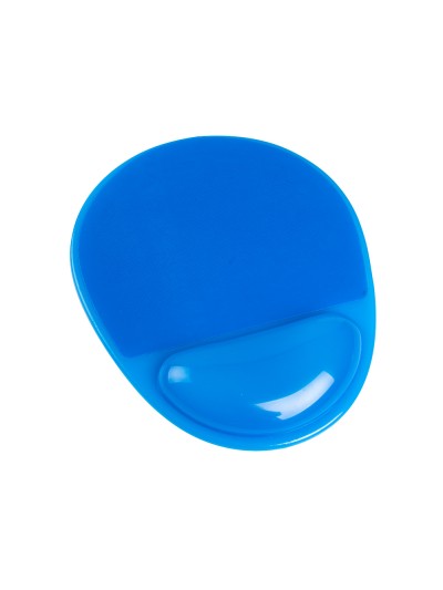 Alfombrilla para raton q-connect reposamuñecas de gel pvc color azul 210x245x20 mm