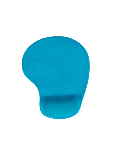 Alfombrilla para raton q-connect reposamuñecas de gel color turquesa 190x230x20 mm