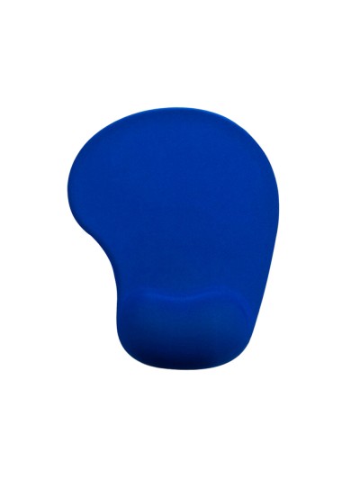Alfombrilla para raton q-connect reposamuñecas de gel color azul 190x230x20 mm