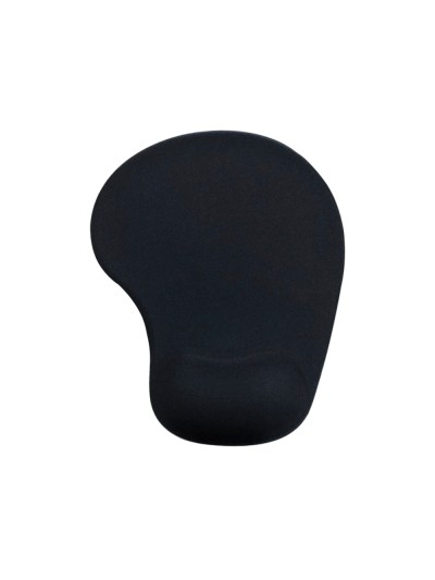 Alfombrilla para raton q-connect reposamuñecas de gel color negro 190x230x20 mm
