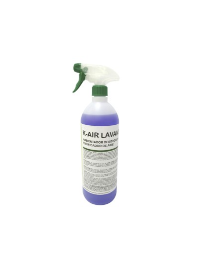 Ambientador spray ikm k-air aroma flor de lavanda botella de 1 litro