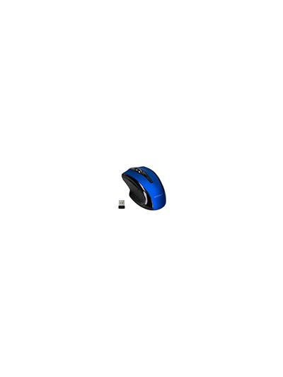 Raton q-connect optico inalambrico 1000 dpi receptor usb 2,4 ghz azul