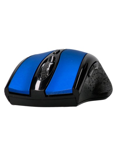 Raton q-connect optico inalambrico 1000 dpi receptor usb 2,4 ghz azul