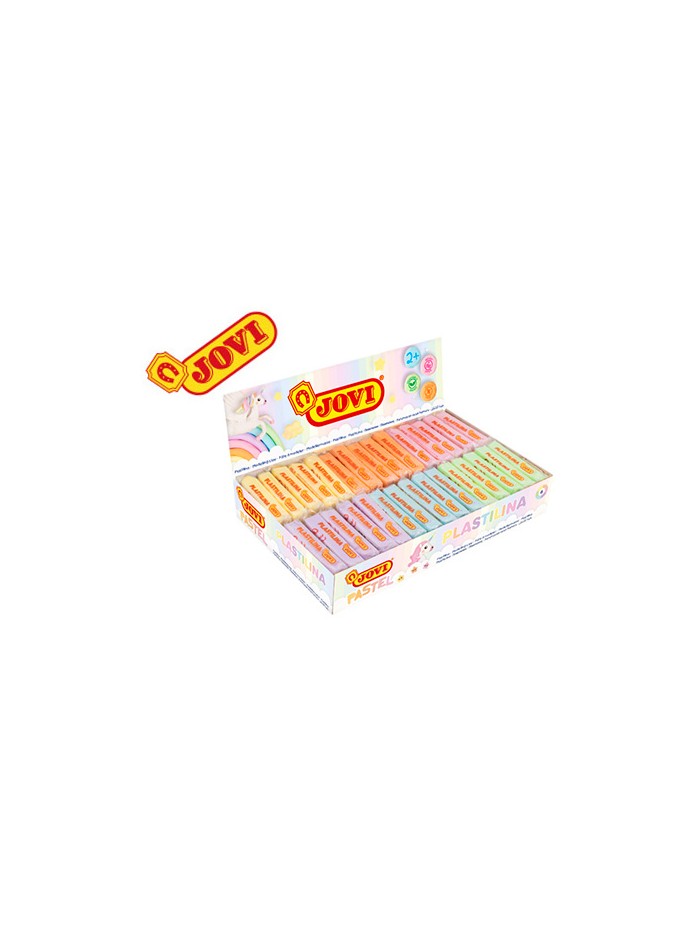 Plastilina jovi 70 tamaño pequeño caja de 30 unidades colores pastel surtidos 50g Plastilina jovi 70 tamaño pequeño caja de 30 unidades colores pastel surtidos 50g
