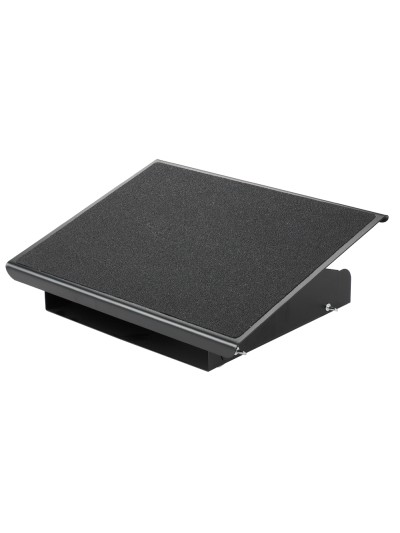 Reposapies metalico q-connect ajustable 3 alturas 415x326x103 mm