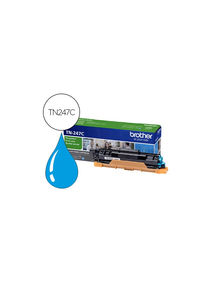 Toner brother tn247c dcp-l3510cdw / hl-l3270cdw / mfc-l3710cw cian 2300 paginas Toner brother tn247c dcp-l3510cdw / hl-l3270cdw / mfc-l3710cw cian 2300 paginas