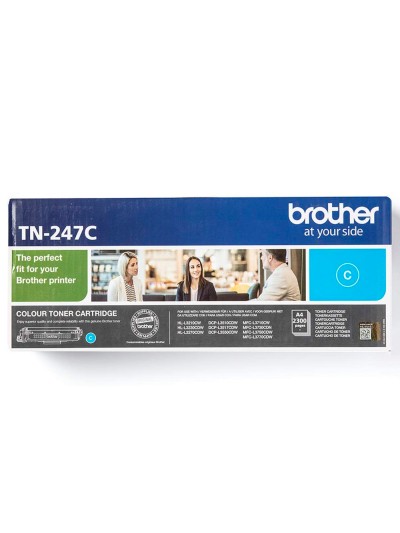 Toner brother tn247c dcp-l3510cdw / hl-l3270cdw / mfc-l3710cw cian 2300 paginas